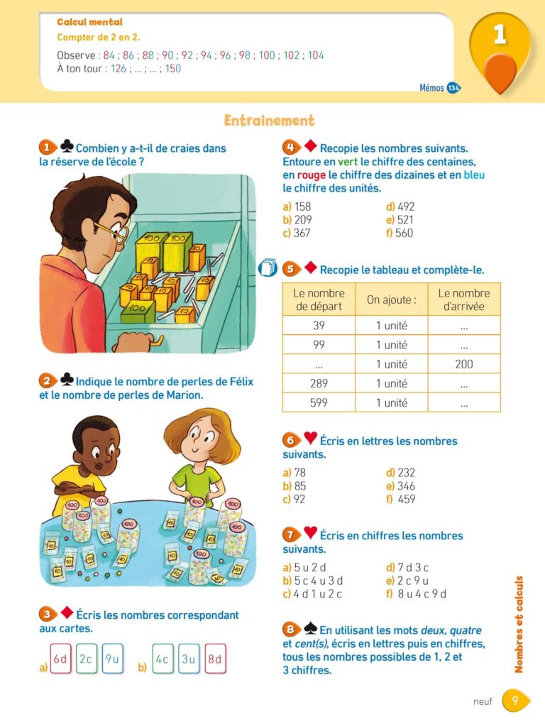 Aperçu : MATHS + – Manuel de l'élève – CE2 – Anciens programmes