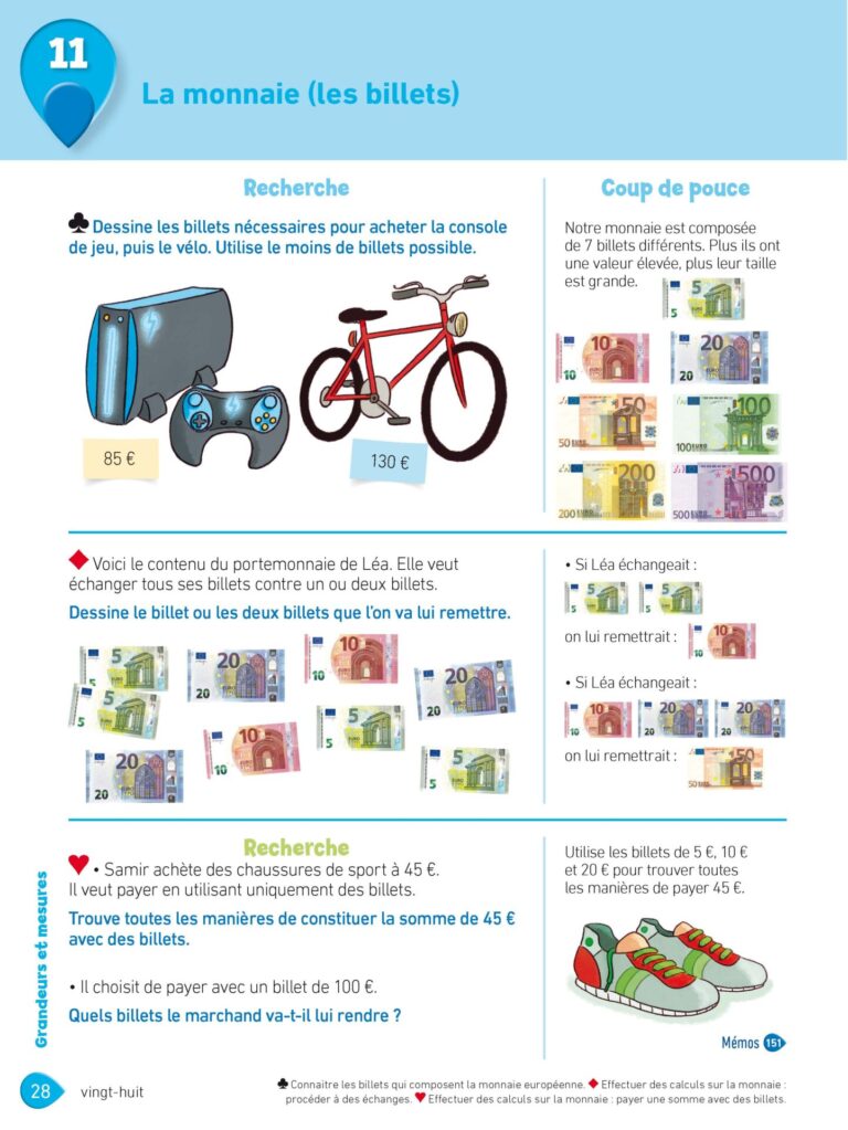 Aperçu : MATHS + – Manuel de l'élève – CE2 – Anciens programmes