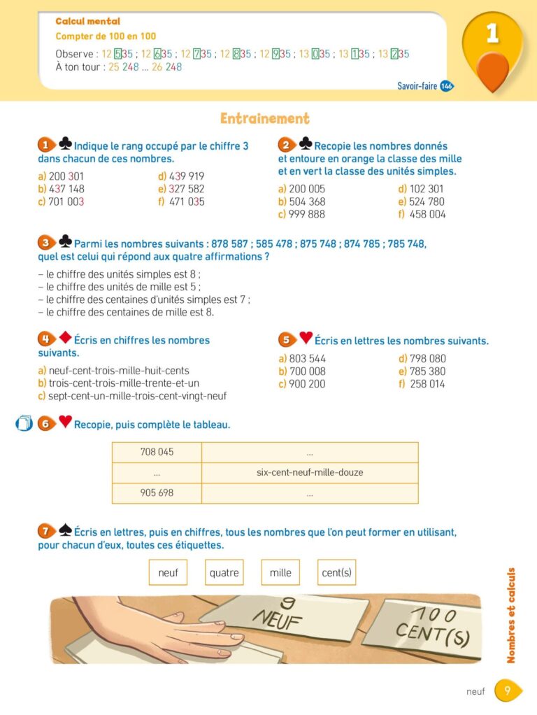 Aperçu : MATHS + – Manuel de l'élève – CM2 – Anciens programmes