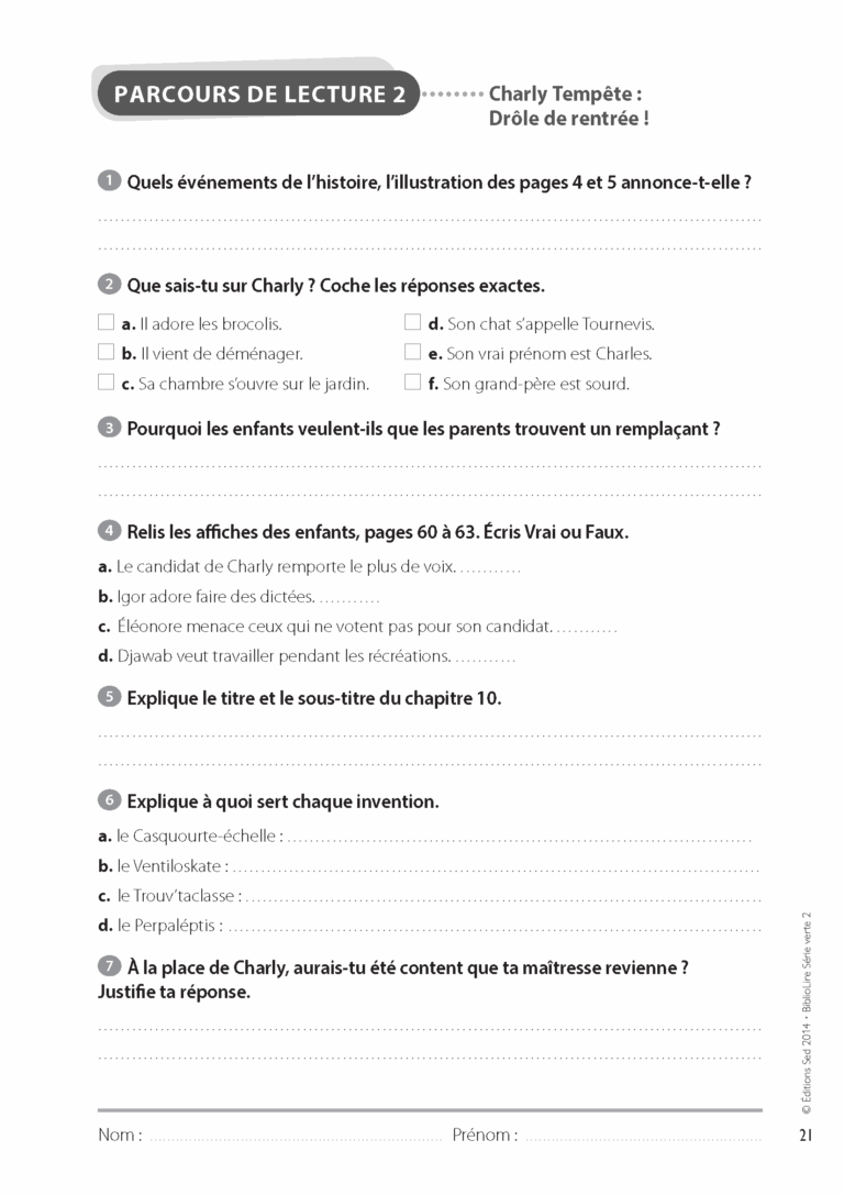 Aperçu : Série verte – 10 ouvrages + FR – CM1