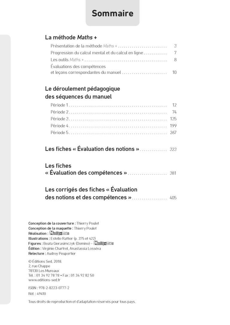 Aperçu : MATHS + – Fichier ressources + numérique – CM2 – Anciens programmes
