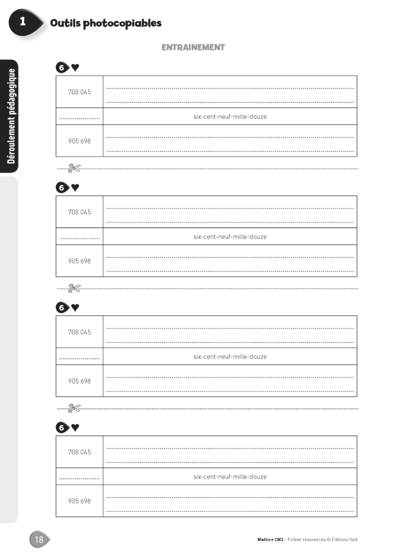 Aperçu : MATHS + – Fichier ressources + numérique – CM2 – Anciens programmes
