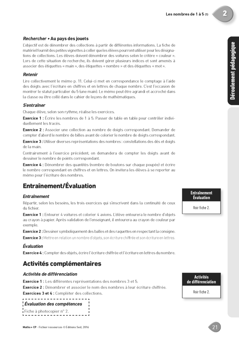 Aperçu : MATHS + – Fichier ressources + numérique – CP – Anciens programmes