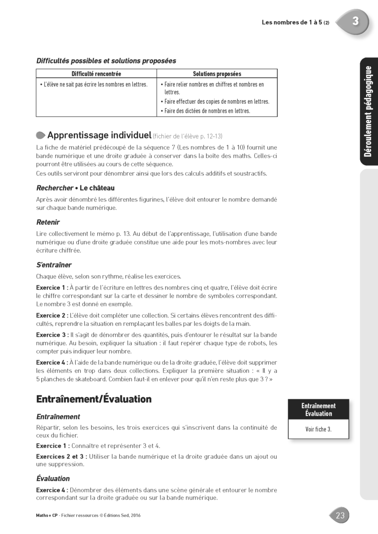 Aperçu : MATHS + – Fichier ressources + numérique – CP – Anciens programmes