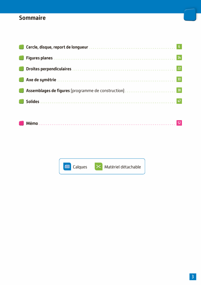 Aperçu : Cahier de géométrie – CM1