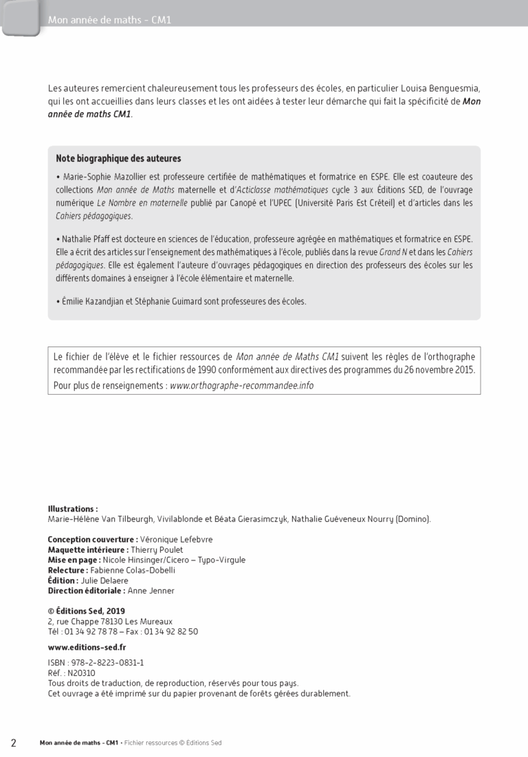 Aperçu : Fichier ressources + guide + numérique – CM1
