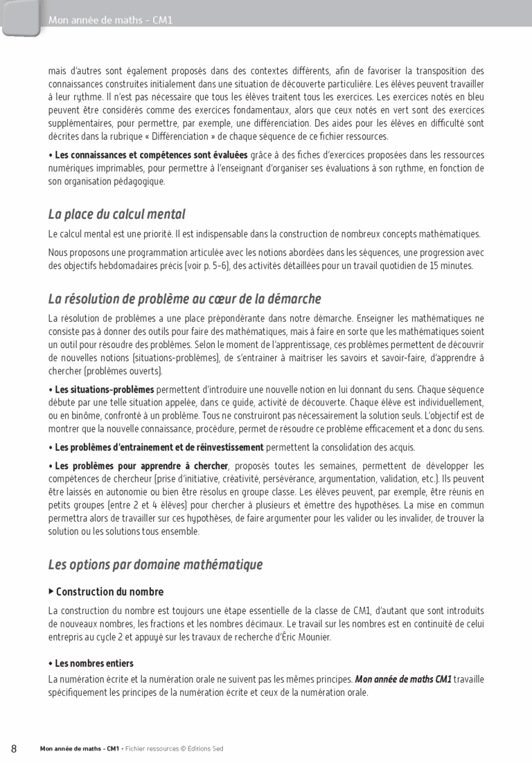 Aperçu : Fichier ressources + guide + numérique – CM1
