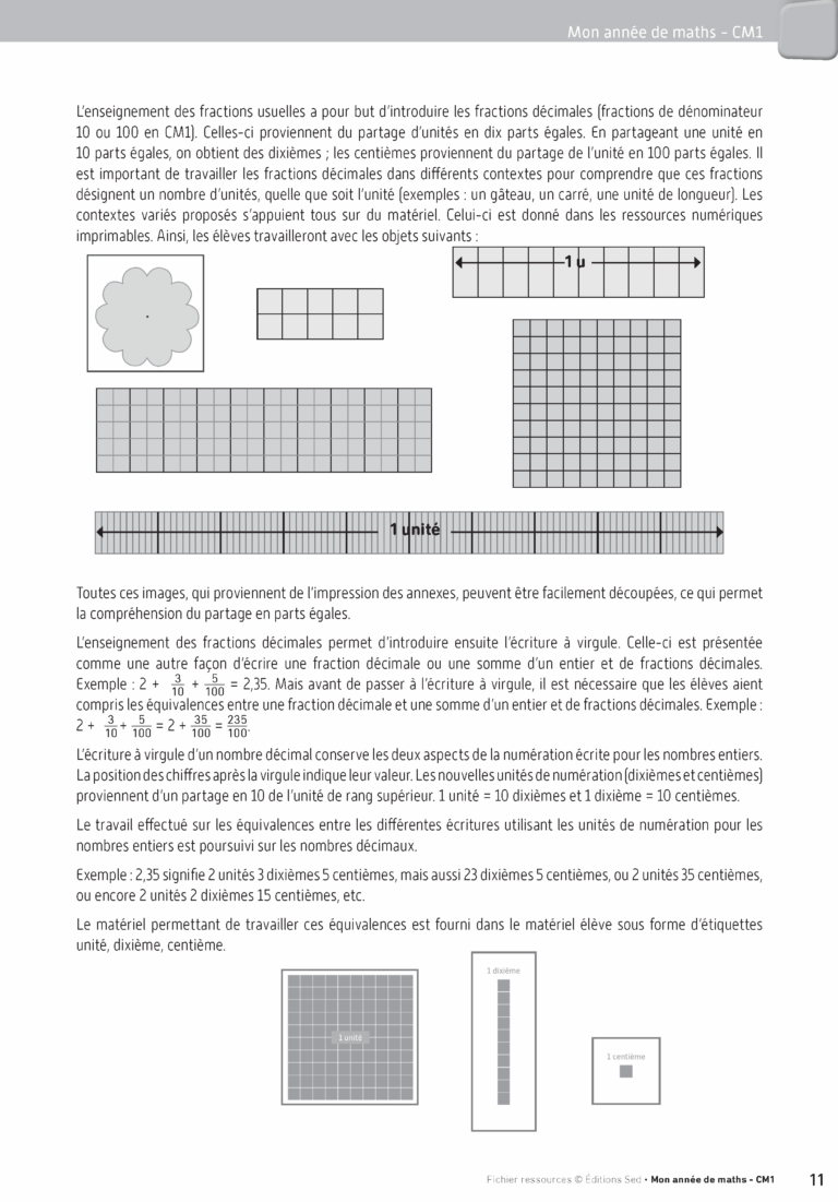 Aperçu : Fichier ressources + guide + numérique – CM1