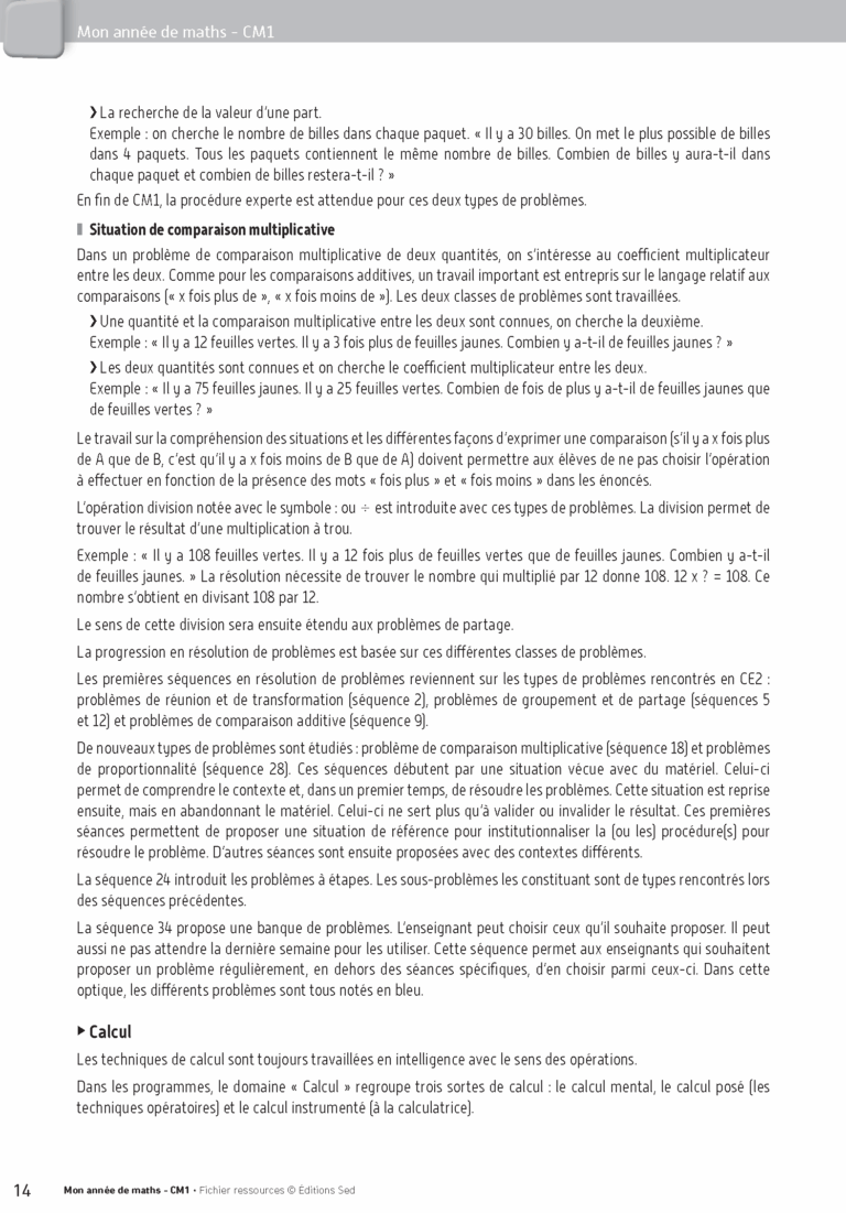 Aperçu : Fichier ressources + guide + numérique – CM1