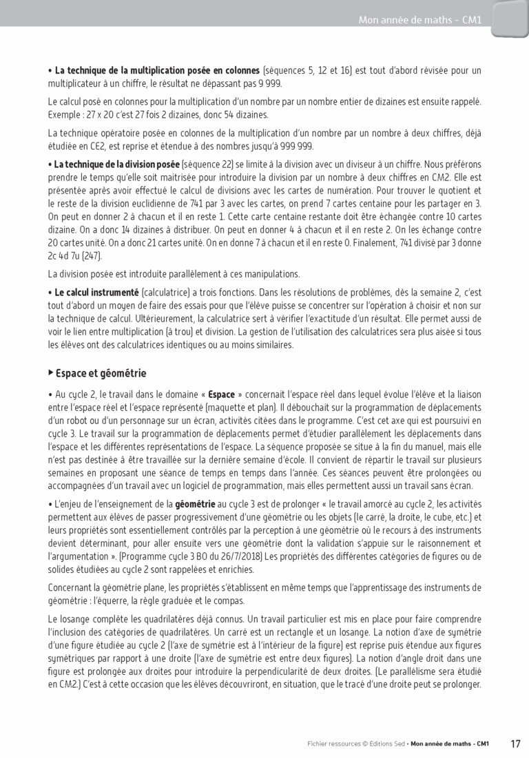 Aperçu : Fichier ressources + guide + numérique – CM1