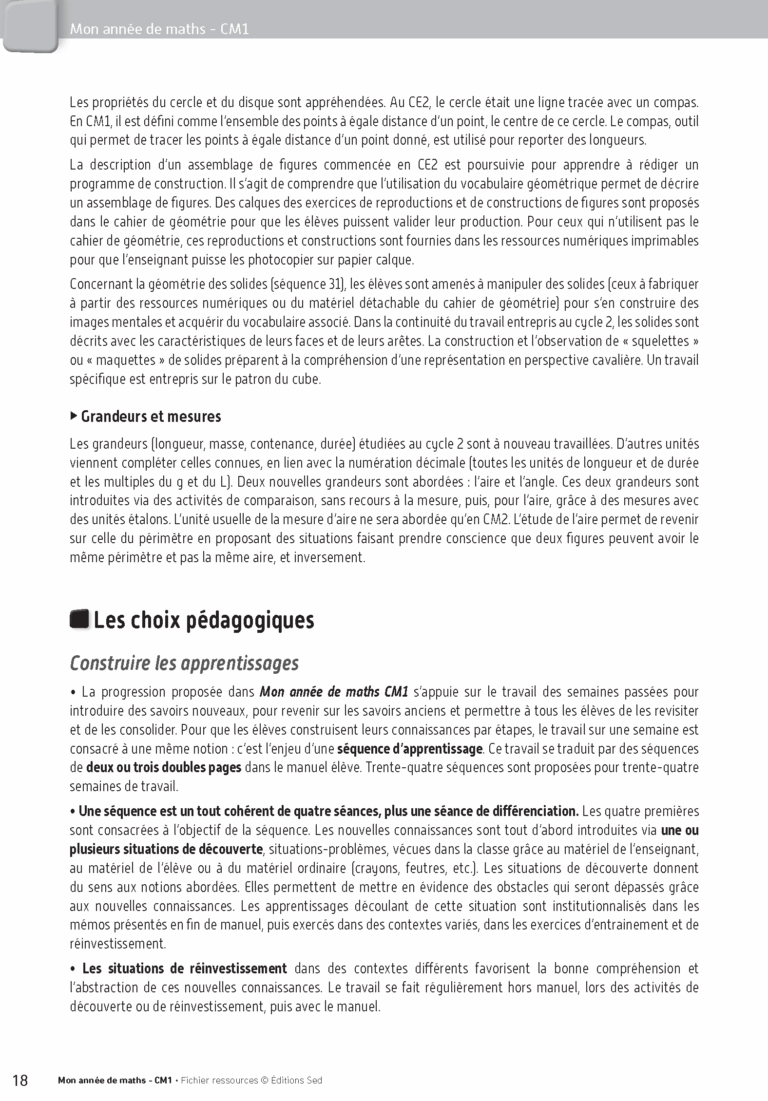 Aperçu : Fichier ressources + guide + numérique – CM1