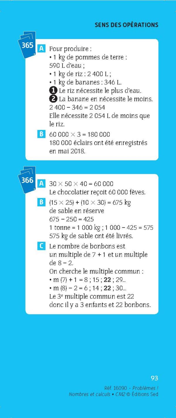 Problèmes ! Nombres et calculs - CM2 - Corrigés_Page_7