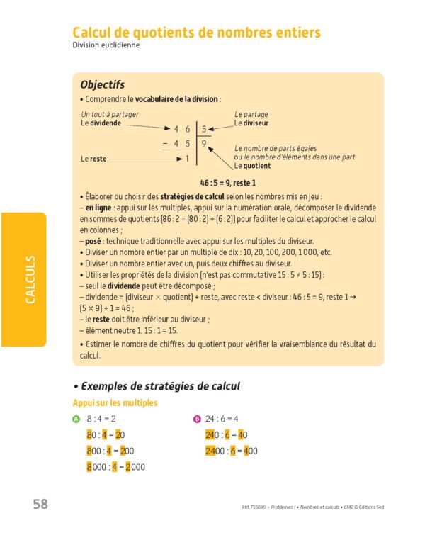 Problèmes ! Nombres et calculs - CM2 - Fichier Ressources_Page_06