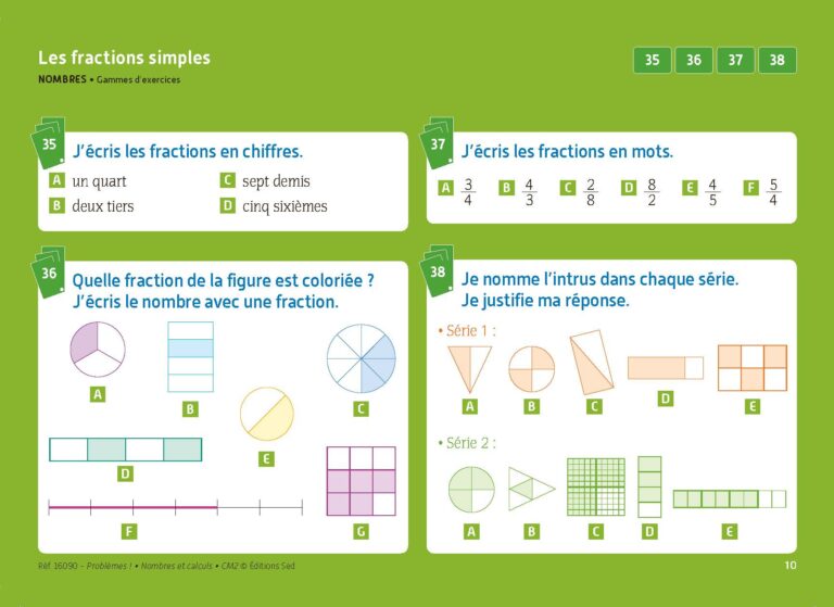 Aperçu : PROBLEMES ! – Nombres et calculs – CM2