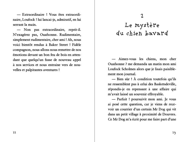Aperçu : BDL – Les enquêtes de Loufock Scholmes – Roman