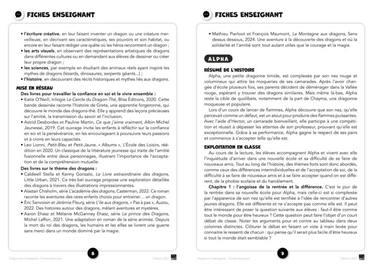 Aperçu : BDL – Dragons et compagnie – 6 romans + fichier