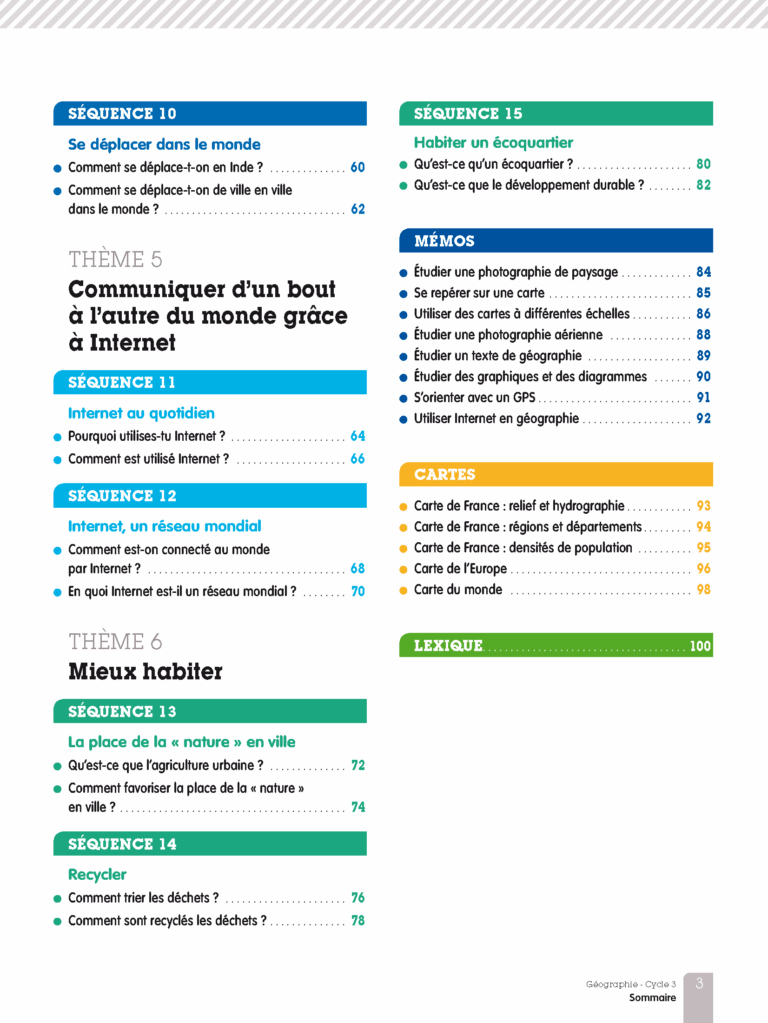 Aperçu : LNU – Géographie – 25 manuels + pack enseignant – Cycle 3