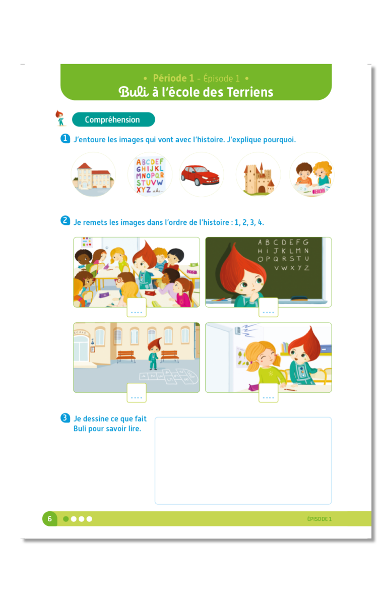 Aperçu : Cahier de l'élève n°1 – CP – Programmes 2025