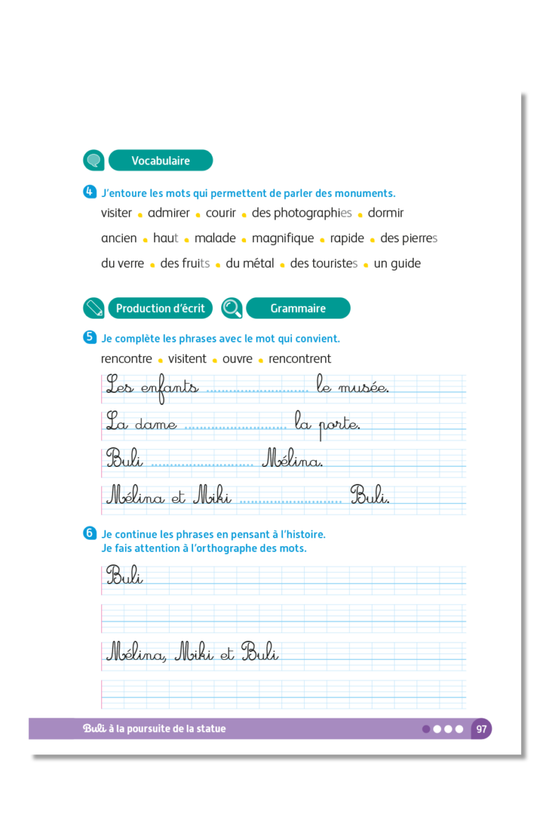 Aperçu : Cahier de l'élève n°2 – CP – Programmes 2025