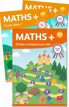 MATHS + – Lot de 3 cahiers – CP – PROGRAMMES 2025