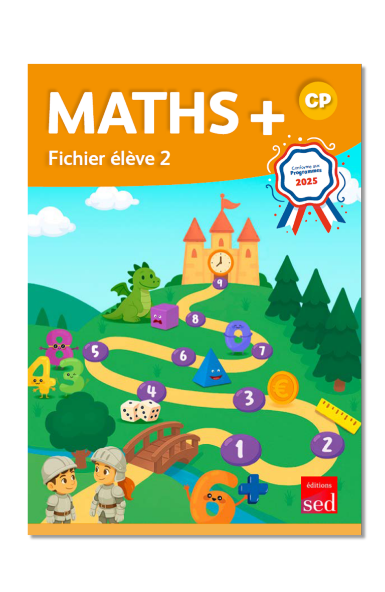 Aperçu : MATHS + – Lot de 3 cahiers – CP – PROGRAMMES 2025