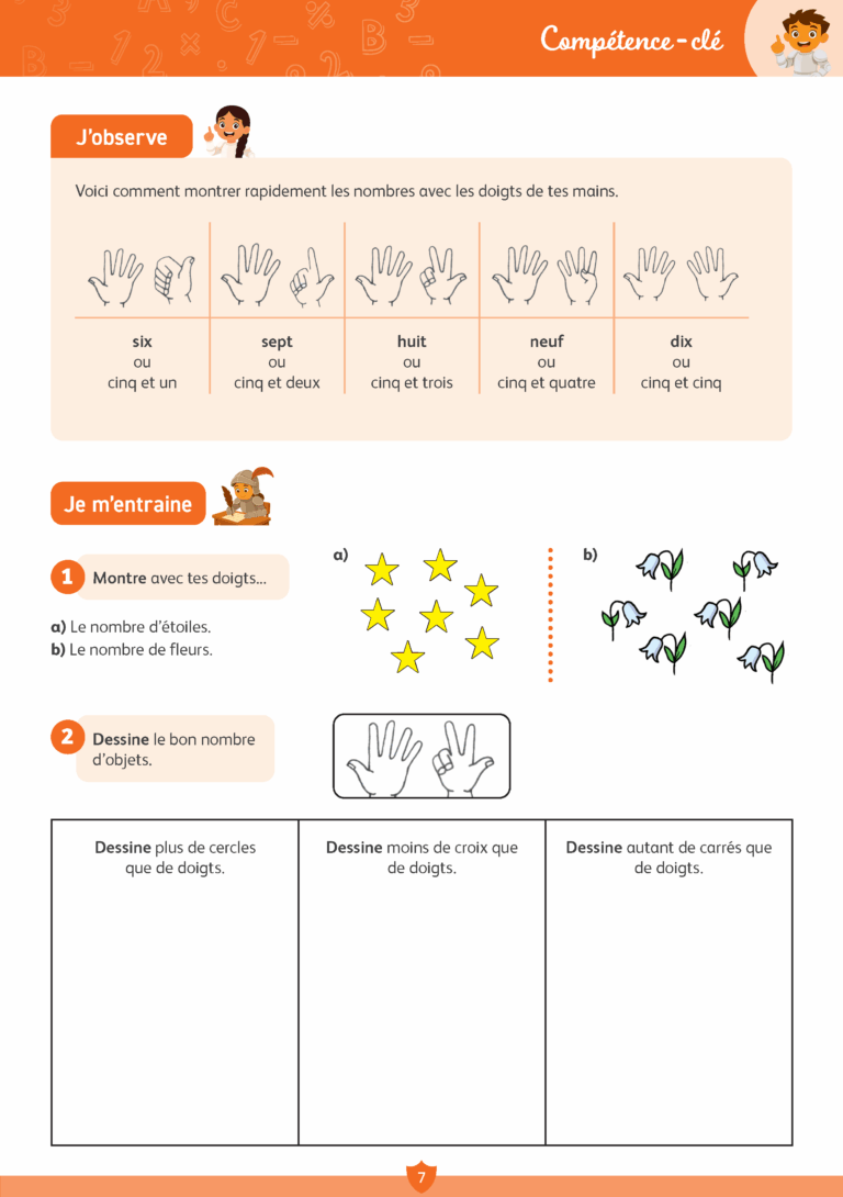 Aperçu : MATHS + – Fichier de compétences clés – CP – PROGRAMMES 2025