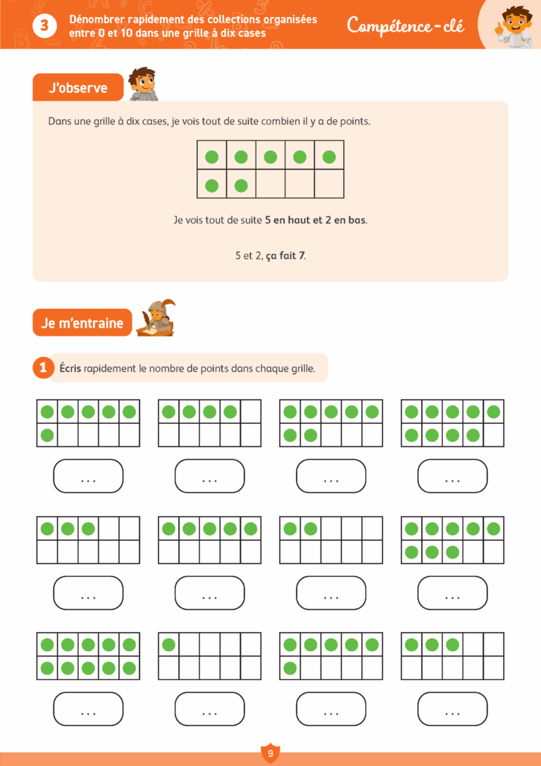 Aperçu : MATHS + – Fichier de compétences clés – CP – PROGRAMMES 2025
