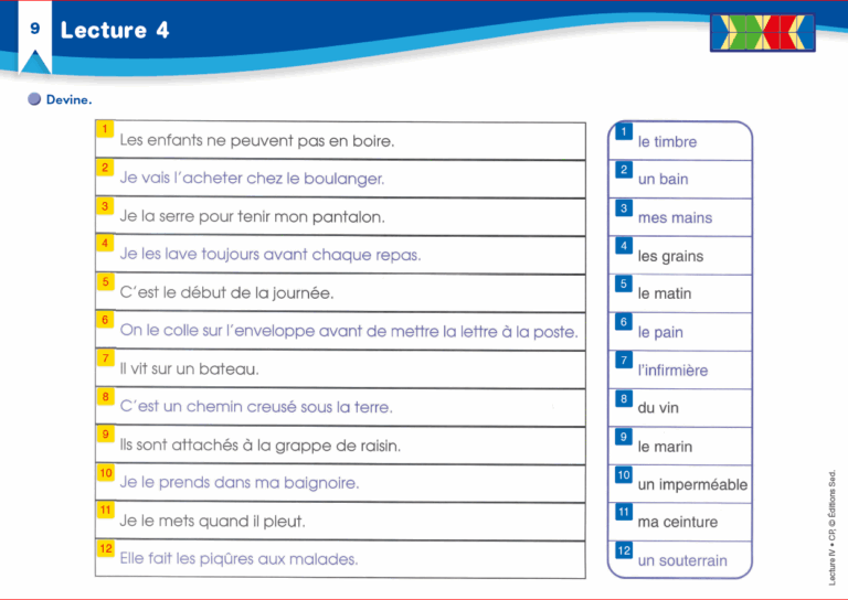 Aperçu : Lecture 4 – Je deviens un bon lecteur – Cycle 2